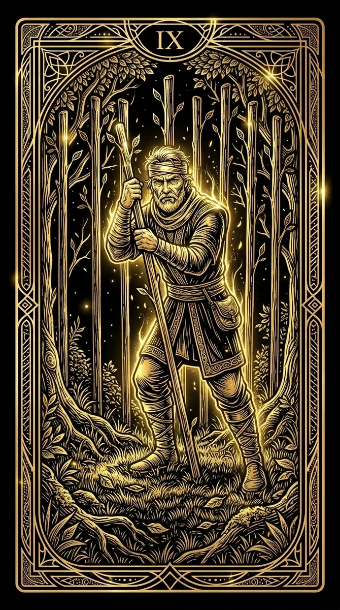 Neun der Stäbe